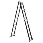 Escalera 20 pasos multipropósito 4x5 reforzada black Max Escaleras - Imagen 8