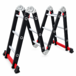 Escalera multipropósito 4x3 12 pasos reforzada black Máx Escaleras - Imagen 3