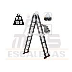 Escalera multiproposito de 16 pasos 4x4 reforzada