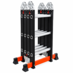 Escalera multipropósito 4x3 12 pasos reforzada black Máx Escaleras