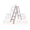 Escalera tijera 5 pasos 4 peldaños en aluminio 1.50 mts Max Escaleras