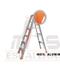 Escalera tijera de 6 pasos 5 peldanos en aluminio