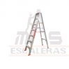 Escalera tijera 7 pasos 6 peldaños en aluminio 2.10 mts Max Escaleras