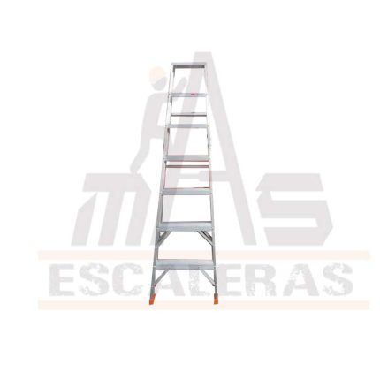 Escalera tijera de 7 pasos 6 peldanos en aluminio
