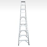 Escalera tijera 10 pasos 9 peldaños en aluminio Max Escaleras - Imagen 3