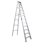 Escalera 12 pasos tijera de 11 peldaños en aluminio 3.60mts Max Escaleras