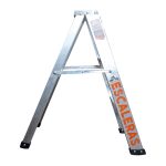 Escalera 3 pasos tijera de 2 peldaños en aluminio 0.90 mts Max Escaleras - Imagen 2