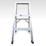 Escalera 3 pasos tijera de 2 peldaños en aluminio 0.90 mts Max Escaleras - Imagen 3