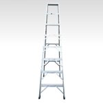 Escalera tijera 8 pasos 7 peldaños en aluminio 2.40mts Max Escaleras - Imagen 3