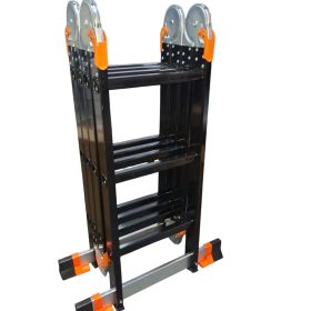 Escalera multipropósito 4x3 12 pasos reforzada black Máx Escaleras