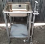 Lavamanos Portátil Dispensador Llave Pedal 53X48 Fermetal - Imagen 3