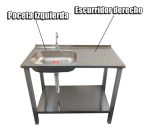 Lavaplatos Poceta Izquierda Socoda Con Griferia Y Base - Imagen 3