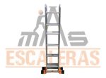 Escalera Multifuncional De 24 Pasos marca Más Escaleras 4x6 reforzada - Imagen 4