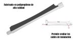 Niple Abs Blanco Negro, Tubo Plástico Para Ducha Eléctrica - Imagen 2