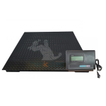 Báscula Digital 1 tonelada de plataforma  Más Power Medidas 1m X 1m, Material Lámina de alfajor, Alimentación 110v, Pantalla LED, Color Negro.