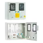 Caja dos contadores monofásicos horizontal