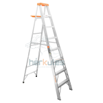 Escalera tijera 7 peldaños certificada tipo II con bandeja Truper