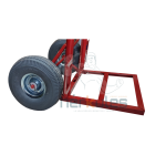 Carretilla Zorra Carga 300kg Recta Rueda inflable 10 Pulg Más Carga - Imagen 2