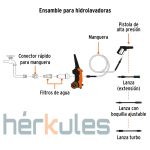 Hidrolavadora eléctrica Truper HILA-1500 1500 PSI - Imagen 4
