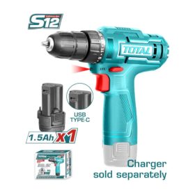 Taladro inalámbrico Total TDLI12428 3/8" 12V