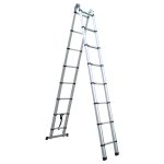 Escalera Telescópica 5 Mts 16 Pasos Tijera Doble De 2.5 + 2.5 Max Escaleras - Imagen 4