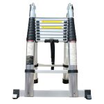 Escalera Telescópica 5.6m 18 Pasos Tijera Doble De 2.8+2.8 Max Escaleras