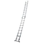 Escalera Telescópica 5.6m 18 Pasos Tijera Doble De 2.8+2.8 Max Escaleras - Imagen 3