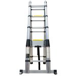 Escalera Telescópica 5.6m 18 Pasos Tijera Doble De 2.8+2.8 Max Escaleras - Imagen 7