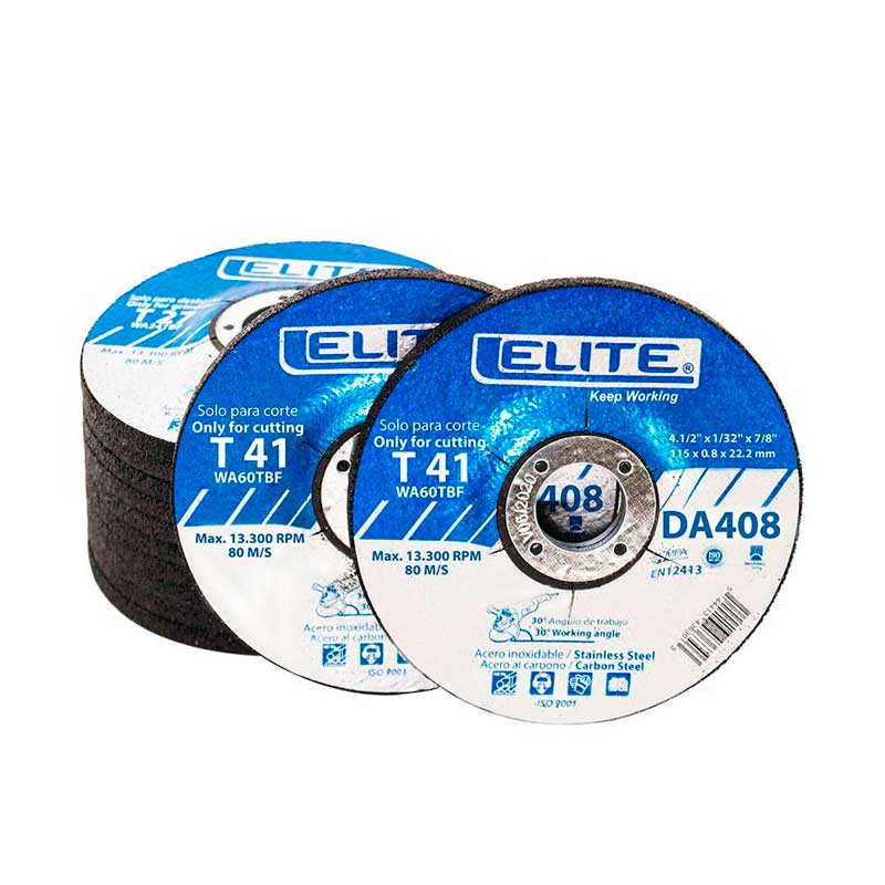 Disco Abrasivo Elite DA716 Acero Inox 7” x 116” x 78” X 30 unidades Disco Abrasivo Elite DA716 Acero Inox 7” x 116” x 78” X 30 unidades