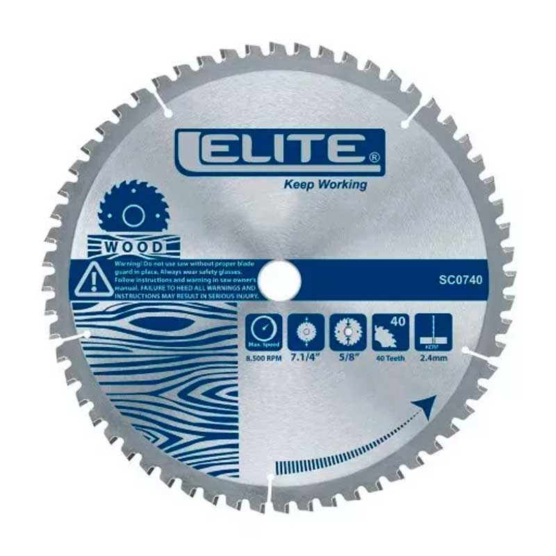Disco Sierra Elite SC1060A Dientes para Madera 10” x 58” x 80 Disco Sierra Elite SC1060A Dientes para Madera 10” x 58” x 80
