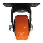 Rodachina de 1 1/2" Plano Naranja Sin Freno Giratoria 40 mm - Imagen 3