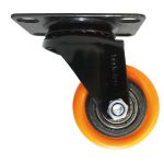 Rodachina de 2" Plano Naranja, Sin Freno Giratorio 50 mm - Imagen 2