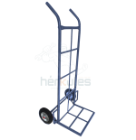 Carretilla Zorra 180Kg 1.3 Mt Más Carga Rueda 6" maciza azul