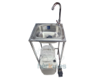 Lavamanos autónomo 36x39 cm llave pedal con accesorios Hérkules - Imagen 2