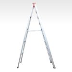 Escalera Tijera 10 pasos 9 peldaños en aluminio con Tapa Plástica Marca Máx Escaleras - Imagen 2