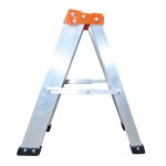 Escalera tijera de 2 pasos, 1 peldaño en aluminio tapa plástica Max Escaleras - Imagen 2