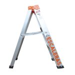 Escalera tijera de 2 peldaños 3 pasos en aluminio tapa plástica Max Escaleras - Imagen 2