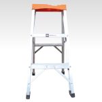 Escalera tijera de 2 peldaños 3 pasos en aluminio tapa plástica Max Escaleras - Imagen 3