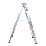 Escalera Tijera 5 Pasos 4 Peldaños en Aluminio Tapa Plástica150 cm Marca Máx Escaleras - Imagen 2