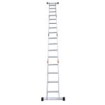 Escalera multipropósito de 12 pasos 4x3 reforzada Gris Herkules - Imagen 7