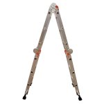Escalera multipropósito de 12 pasos 4x3 reforzada Gris Herkules - Imagen 3