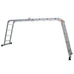 Escalera 4x4 16 pasos multipropósito reforzada gris Max Escaleras - Imagen 2