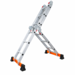 Escalera multipropósito de 12 pasos 4x3 reforzada Gris Max Escaleras - Imagen 3