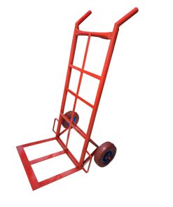 Carretilla Zorra 350 Kg rueda 9" maciza roja reforzada en caucho Más Carga