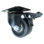 Rodachina Carnicera con freno 2.5", giratoria poliamida unidad marca Hérkules