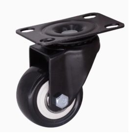 Rodachina negra 2" Polivinil Giratorio marca Hérkules