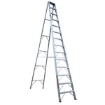 Escalera 14 pasos tijera de 13 peldaños en aluminio 4.20 mts Max Escaleras