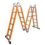 Escalera multipropósito 4x6 Fibra de vidrio 24 pasos marca Max Escaleras