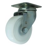 Rodachina 3" Nylon Sin Freno, Giratoria Blanca Marca Hérkules