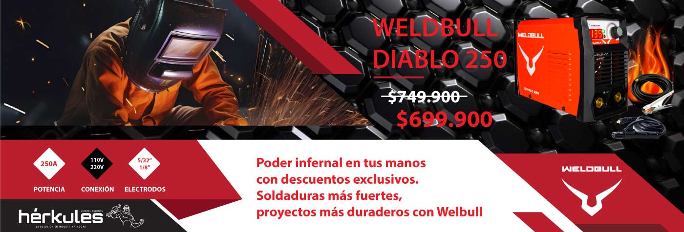 Promoción Weldbull Diablo 250 Promoción Weldbull Diablo 250